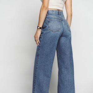 Reformation Cary High Rise Slouchy Wide Leg Jean - Size 27